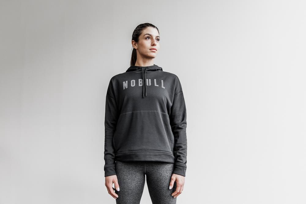 NOBULL Kapüşonlu Sweatshirt Bayan - Siyah - Turkiye (GUS-051324)